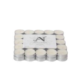 Aroma Naturals Unscented Tealight Candles (50 Pack, 4-Hour Burn) in White - Size: 50 Pieces - thumbnail 3