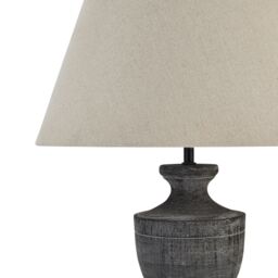 Love Lace Incia Urn Wooden Table Lamp in Brown - thumbnail 3