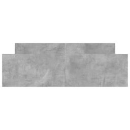 Berkfield Home Bed Frame with Headboard & Footboard Concrete Grey 140x200 cm - thumbnail 4