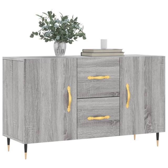 Berkfield Home Sideboard Grey Sonoma 100x36x60 cm Engineered Wood - Size: 100 x 36 x 60 cm - image 1