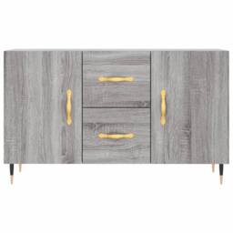 Berkfield Home Sideboard Grey Sonoma 100x36x60 cm Engineered Wood - Size: 100 x 36 x 60 cm - thumbnail 6