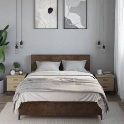 Berkfield Home Bedside Cabinets 2 pcs Sonoma Oak 40x41x40 cm Engineered Wood in Light Tan - Size: 40 x 41 x 40 cm - thumbnail 3