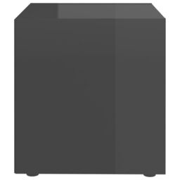 Berkfield Home TV Cabinets 4 pcs High Gloss Grey 37x35x37 cm Engineered Wood - Size: 37 x 35 x 37 cm - thumbnail 5