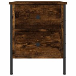 Berkfield Home Bedside Cabinets 2 pcs Smoked Oak 40x42x50 cm Engineered Wood in Brown - Size: 40 x 42 x 50 cm - thumbnail 6
