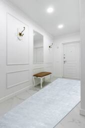 RugsX Anti-Slip Lotus Runner in Grey - Size: 100 cm x 110 cm - thumbnail 3