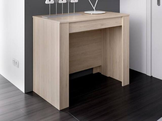 Vente-unique 10 - Seater Extendable Console Table - 4 Extensions - Colour: Oak in Light Oak - image 1