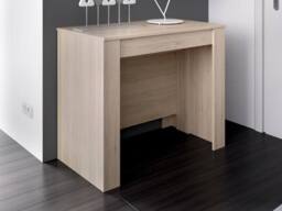 Vente-unique 10 - Seater Extendable Console Table - 4 Extensions - Colour: Oak in Light Oak - thumbnail 3