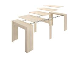 Vente-unique 10 - Seater Extendable Console Table - 4 Extensions - Colour: Oak in Light Oak - thumbnail 7