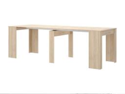 Vente-unique 10 - Seater Extendable Console Table - 4 Extensions - Colour: Oak in Light Oak - thumbnail 8