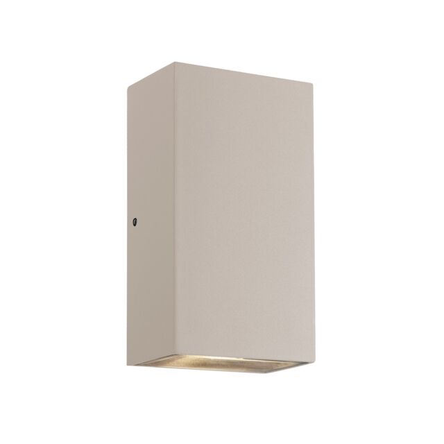 Nordlux Modern Outdoor Wall Light Sand Metal Intergrated LED Weatherproof - Mains Powered, IP54 in Beige - image 1