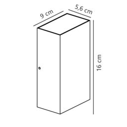Nordlux Modern Outdoor Wall Light Sand Metal Intergrated LED Weatherproof - Mains Powered, IP54 in Beige - thumbnail 4