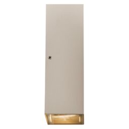 Nordlux Modern Outdoor Wall Light Sand Metal Intergrated LED Weatherproof - Mains Powered, IP54 in Beige - thumbnail 3