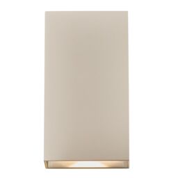 Nordlux Modern Outdoor Wall Light Sand Metal Intergrated LED Weatherproof - Mains Powered, IP54 in Beige - thumbnail 2
