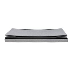 Home Source Folding Ottoman Chest Solid Sturdy Storage Bedding Box Trunk in Grey - Size: XL - thumbnail 5