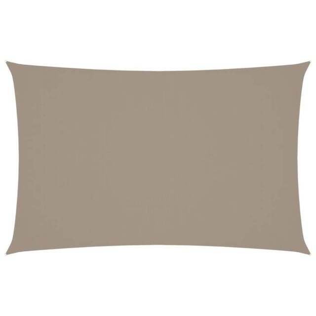 Berkfield Home Sunshade Sail Oxford Fabric Rectangular 5x8 m Taupe - image 1