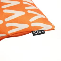 icon Mark Making Scatter Cushion Khaki 43x43cm Set of 2 in Burnt Orange - Size: 43 cm x 43 cm - thumbnail 4