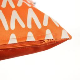 icon Mark Making Scatter Cushion Khaki 43x43cm Set of 2 in Burnt Orange - Size: 43 cm x 43 cm - thumbnail 5