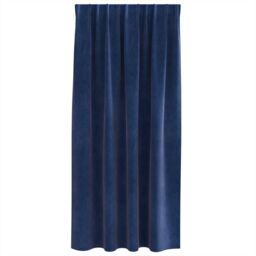 Berkfield Home Blackout Curtains with Top Tape 2 pcs Dark Blue Velvet - thumbnail 3