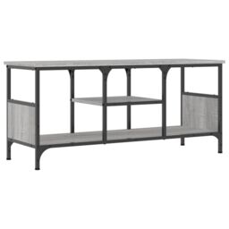 Berkfield Home TV Cabinet Grey Sonoma 100x35x45 cm Engineered Wood&Iron - Size: 100 x 35 x 45 cm - thumbnail 2