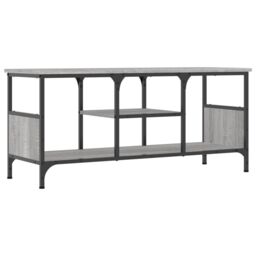 Berkfield Home TV Cabinet Grey Sonoma 100x35x45 cm Engineered Wood&Iron - Size: 100 x 35 x 45 cm - thumbnail 6