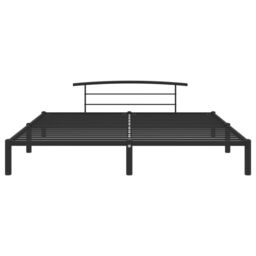 Berkfield Home Bed Frame Black Metal 200x200 cm - thumbnail 3