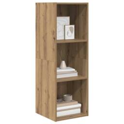 Berkfield Home TV Cabinet Artisan oak 37 x 37 x 107 cm Engineered wood in Brown - thumbnail 3