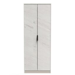 Ready Assembled 2 U Fuji 2 Door Wardrobe (Ready Assembled) in Off-White - thumbnail 1
