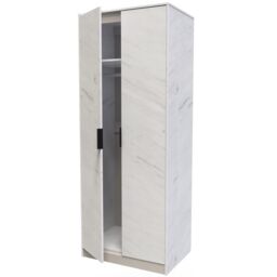 Ready Assembled 2 U Fuji 2 Door Wardrobe (Ready Assembled) in Off-White - thumbnail 5