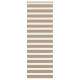 Berkfield Home Zebra Blind Sand Brown 75x230 cm Fabric Width 70.9 cm Polyester
