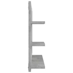 Berkfield Home Bathroom Mirror Concrete Grey 60x10.5x45 cm Engineered Wood - thumbnail 5