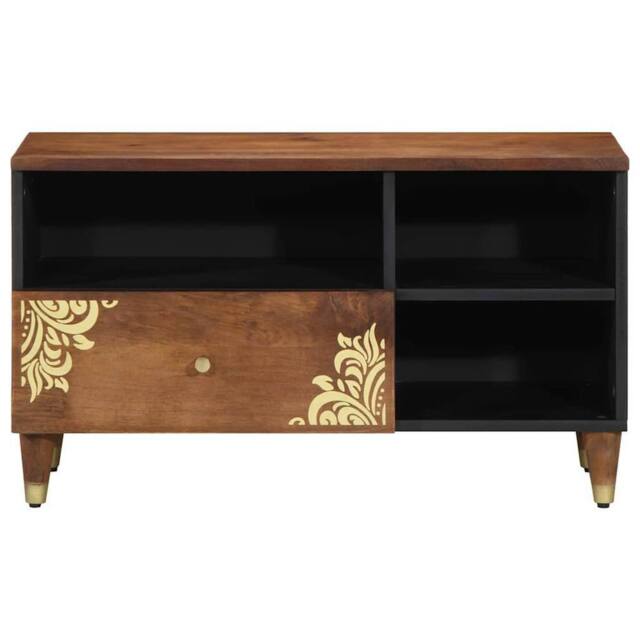 Berkfield Home Media Cabinet Honey brown Solid mango wood, Engineered wood - image 1