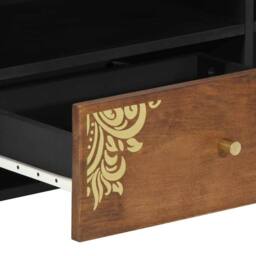 Berkfield Home Media Cabinet Honey brown Solid mango wood, Engineered wood - thumbnail 7