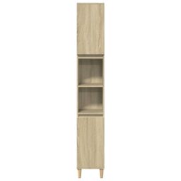 Berkfield Home 3 Piece Bathroom Furniture Set Sonoma Oak Engineered Wood in Brown - thumbnail 5