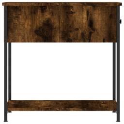 Berkfield Home Durable Bedside Cabinets 2 pcs Smoked Oak 30x60x60 cm Engineered Wood in Brown - Size: 30 x 60 x 60 cm - thumbnail 8