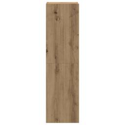 Berkfield Home Wall Mounted TV cabinets 4 pcs Artisan Oak Engineered Wood in Brown - thumbnail 5