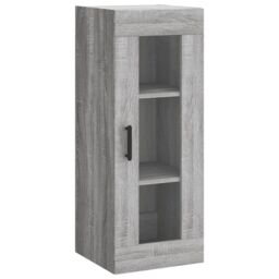 Berkfield Home Highboard Grey Sonoma 34.5x34x180 cm Engineered Wood - thumbnail 5