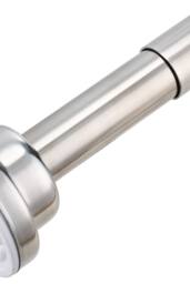 Living and Home Stainless Steel Telescopic Curtain Rod in Silver - Size: 90 cm - thumbnail 7