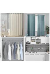Living and Home Stainless Steel Telescopic Curtain Rod in Silver - Size: 90 cm - thumbnail 3
