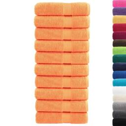 Berkfield Home Premium Bath Towels SOLUND 10 pcs 100x150 cm 600 gsm in Orange