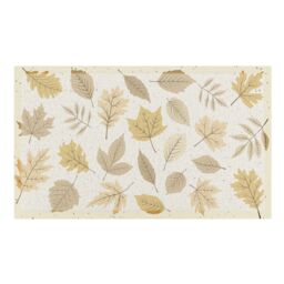 Artsy Mats Autumn Neutral Leaves Indoor Outdoor Doormat (70 x 40cm) in Beige - Size: 40 cm x 70 cm - thumbnail 3