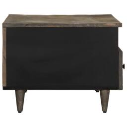 Berkfield Home Coffee Table Light Grey 80x54x40 cm Solid Wood Mango - Size: 80 x 54 x 40 cm - thumbnail 4