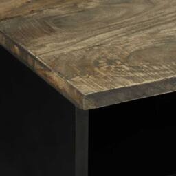 Berkfield Home Coffee Table Light Grey 80x54x40 cm Solid Wood Mango - Size: 80 x 54 x 40 cm - thumbnail 6