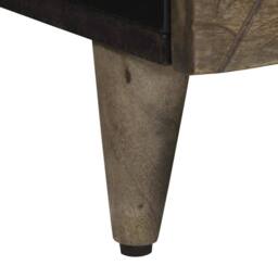 Berkfield Home Coffee Table Light Grey 80x54x40 cm Solid Wood Mango - Size: 80 x 54 x 40 cm - thumbnail 8