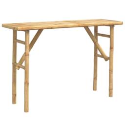 Berkfield Home Console Table 115x39x75 cm Bamboo in Brown - Size: 115 x 39 x 75 cm - thumbnail 5