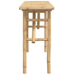 Berkfield Home Console Table 115x39x75 cm Bamboo in Brown - Size: 115 x 39 x 75 cm - thumbnail 4
