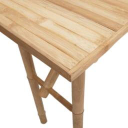 Berkfield Home Console Table 115x39x75 cm Bamboo in Brown - Size: 115 x 39 x 75 cm - thumbnail 6