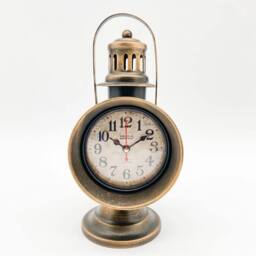 SPETLEK Mantel Clock Large 29 cm Metal Retro Home Decor in Bronze - Size: 100 cm x 15 cm - thumbnail 1