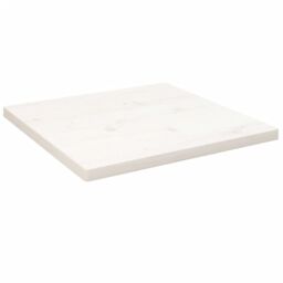 Berkfield Home Table Top White 40x40x2.5 cm Solid Wood Pine Square - thumbnail 1