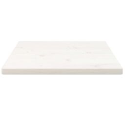 Berkfield Home Table Top White 40x40x2.5 cm Solid Wood Pine Square - thumbnail 3