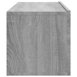 Berkfield Home Wall TV Cabinets 4 pcs Grey Sonoma 100x30x30 cm - Size: 100 x 30 x 30 cm - thumbnail 6